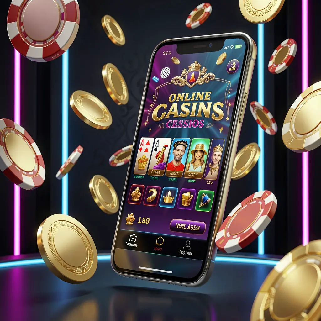 Banner utama aplikasi seluler kasino online HT666 yang menampilkan ponsel pintar modern dengan antarmuka kasino bercahaya, koin emas dan chip poker beterbangan di sekelilingnya dengan latar belakang gelap mewah beraksen neon